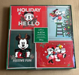 Hallmark Disney 40 Holiday Cards with Matching Self-Sealing Envelopes - Picture 1 of 3