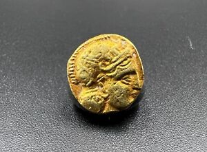 Pendentif pièce d'or grecque antique bijoux 17k 1,9 grammes
