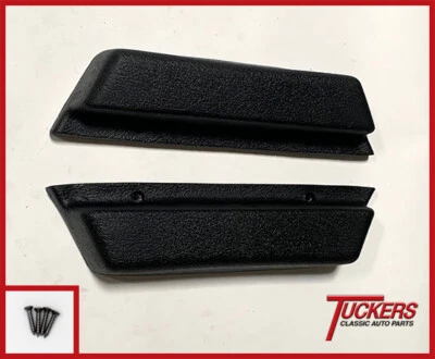 1973 1974 1975 1976 CHEVROLET / GMC TRUCK BLACK ARM REST PAD SET WITH SCREWS - Image 1 of 4