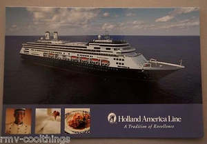 POST CARD HOLLAND AMERICA AMSTERDAM CRUISE SHIP MAIL POSTAL 2005 HAL 30702223 NM - Picture 1 of 2