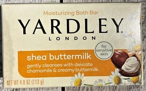 Yardley London Shea Buttermilk Bar Soap - New 4oz - Picture 1 of 3