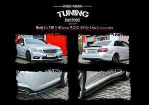 Bodykit Frontspoiler Diffusor Schweller aus ABS für MB E-Klasse W212 AMG-Line - Bild 1 von 12