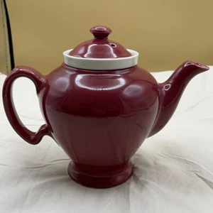 McCormick Baltimore Tea Steeping Tea Pot Burgundy - Picture 1 of 9
