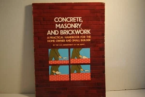 Concrete, Masonry & Brickwork, U.S Dept. of the Army, 1975 PB concrete book - Imagen 1 de 3