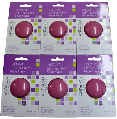 Andalou Naturals Instant Lift & Firm Single Use Face Mask - 6-PACK - Image 1 of 4