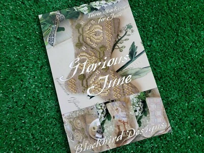 Glorious June - Cross Stitch Patterns Blackbird Designs - 3 Stockings - Image 1 of 4
