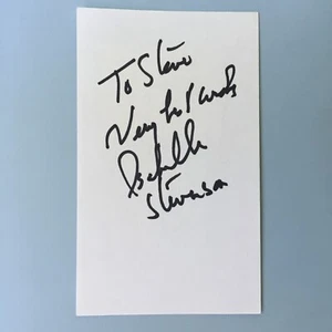 Isabelle Stevenson Signed / Inscribed Index Card American Theatre Wing President - Picture 1 of 1