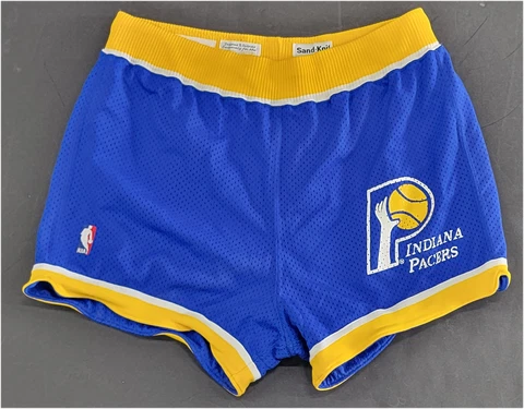 Indiana Pacers Game USED NBA Basketball Shorts 1987 Herb Williams #32? Size 38 Cover
