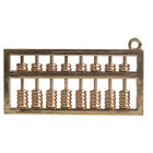 Vintage Chinese Abacus Pendant Brass DIY Jewelry Findings
