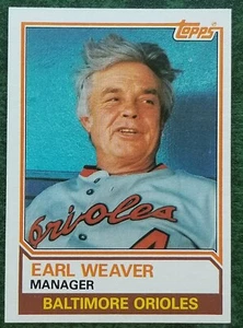 1983 Topps #426 Earl Weaver Orioles - Picture 1 of 2