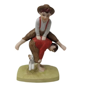 1990 Norman Rockwell "Leapfrog" Miniatur Figur - #544 - Bild 1 von 12