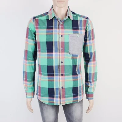 Bench Mens Size M Green Check Long Sleeve Shirt  - Image 1 of 3