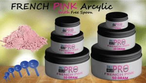 Acrylic Powder - Nail Enhancement Nail Dip Dipping Powder French Pink UK SELLER - Picture 1 of 7