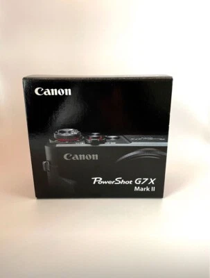 Canon Power Shot G7 X Mark II 20.1 MP Compact Digital Camera 4.2x Full HD Black - Image 1 of 4