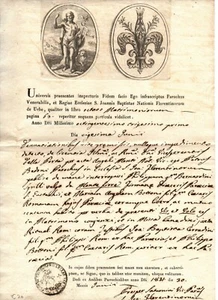 crv 224 - 1831 - Roma - Parrocchia di S. Giovanni - Certificato di matrimonio - Imagen 1 de 1