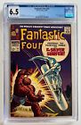 FANTASTIC FOUR #55, CGC 6.5, 1966 ICONIC Cover: SILVER SURFER battles THE THING!