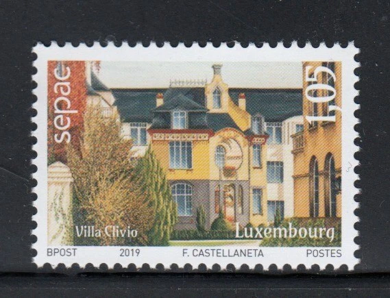Sello LUXEMBURGO Villa Clivio SEPAC MNH Foto 1 de 1