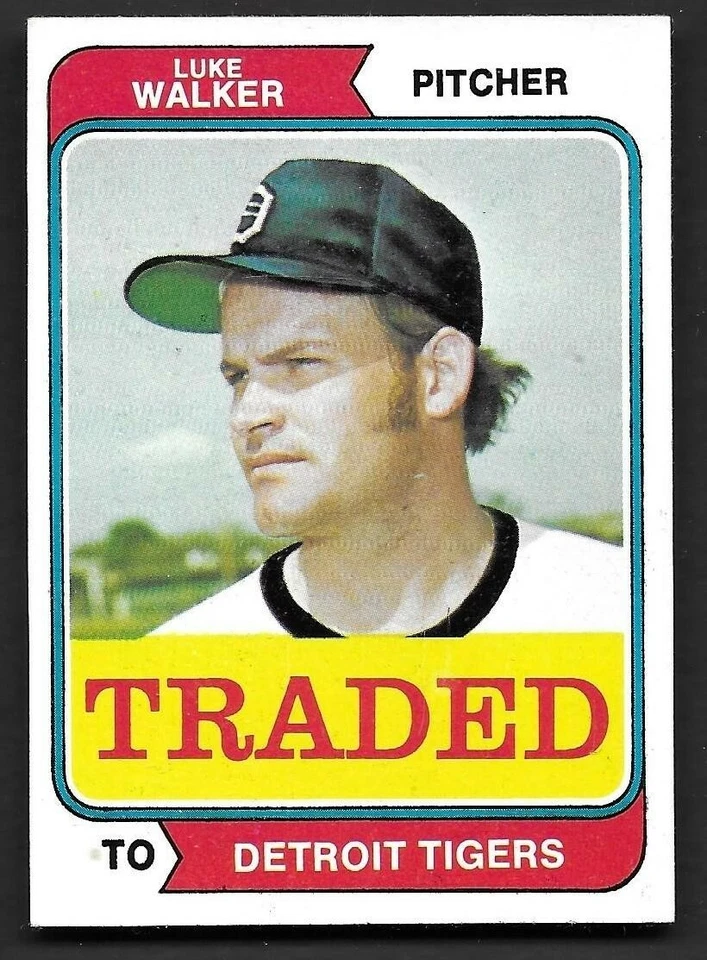 1974 Topps Traded #612T Luke Walker Detroit Tigers EXMT - Image 1 of 1