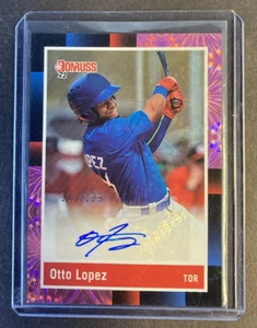 2022 Panini Donruss Otto Lopez 1988 Retro Auto /199 #R88S-OL - Picture 1 of 2