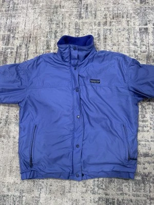Vintage Patagonia Fleece Lined Jacket Kids Size 9/10 Winter Ski Cost Purple - Image 1 of 4
