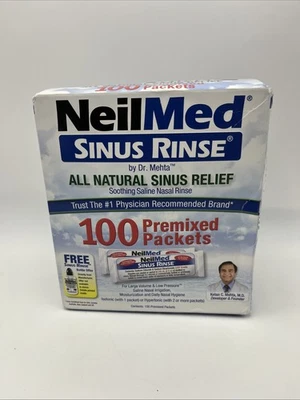 Enjuague sinusal NeilMed alivio natural 100 paquetes premezclados Foto 1 de 4