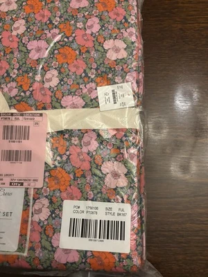 NUEVO J.Crew Edición Limitada Juego de Sábanas COMPLETO en Tela Liberty® Meadow Song Foto 1 de 4