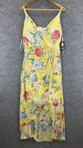 NWT Guess Dress Size 12 Floral Yellow Fairy Flirty Summer Long - Picture 1 of 18