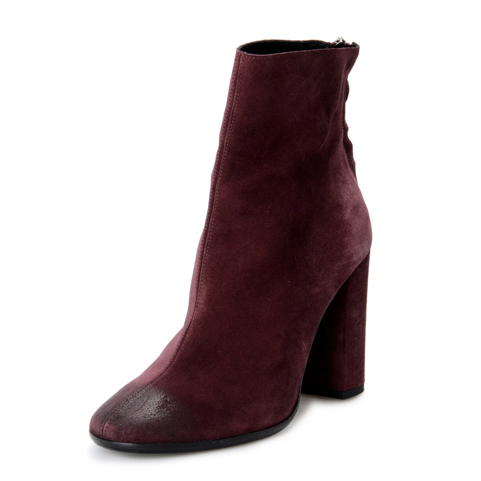 Just Cavalli Para Mujer Púrpura Gamuza Cuero Tacón Alto Botas Zapatos US 9 IT 39 Foto 1 de 4