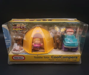 Little Tikes Toddle Tots Cool Campers Playset 1998 Tenda Alce Auto Figure NUOVO - Foto 1 di 6
