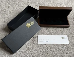 Royal Mint Empty Wooden Case For Three Sovereigns. Outer Protective Box & COA. - Picture 1 of 7