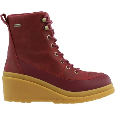 Muck Boot Liberty Waterproof Wedge Lace Up Round Toe  Womens Red Casual Boots LW - Image 1 of 4