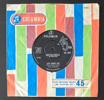 "ПОЗДНИЙ НОЧНОЙ НАБОР" ОТ SHADOWS БРИТАНСКОЕ ИЗДАНИЕ SP - Изображение 1 из 4