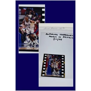ANFERNEE HARDAWAY Orlando Magic Vintage Photo Original 35mm Color Slide RARE! - Picture 1 of 4