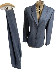 Talbots Pant Suit Size 16 Fits Like 14 Two Piece Set Pure Wool Pockets Hong Kong - Picture 1 of 24