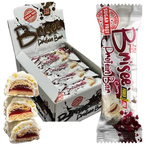 Brisee Cherry 25% Protein Bar - Sugar-Free, Low-Carb, 20 Bars | POWER PRO Style - Picture 1 of 7