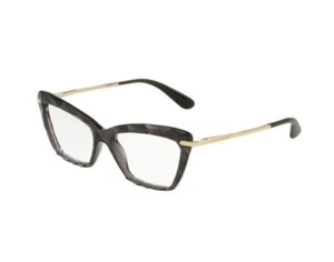 Occhiali da vista D&G 5025 504 autentici nuovi 53 mm montatura cristallo grigio e oro nuovi con etichette - Foto 1 di 1