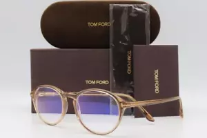 Tom Ford TF5753-B 5753 Eyeglasses Transparent Light Brown 045 Authentic 51mm - Picture 1 of 6