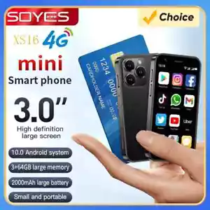 Mini teléfono inteligente SOY XS16 Android 10 3.0"" 4G teléfono móvil doble SIM en espera - Imagen 1 de 23