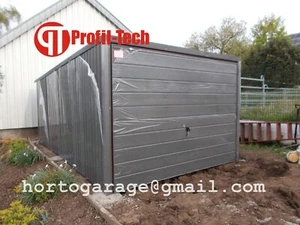 2,5x4 Garage Hobbyraum Gartenbox CONTAINER Lagerbox Blechgarage Gartenhaus - Bild 1 von 3