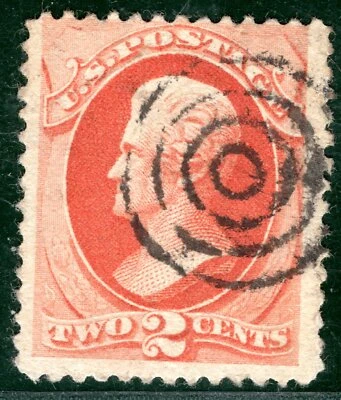 USA Classic Stamp 2c Jackson SUPERB CONCENTRIC RING CANCEL Used{samwells}GREEN11 - Image 1 of 4