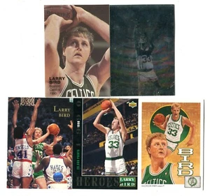 Lote de 5 tarjetas de baloncesto Larry Bird HOF BOSTON CELTICS INDIANA STATE (LOTE 126) - Imagen 1 de 1