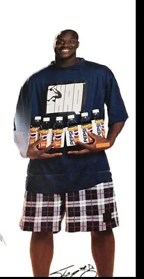 Shaquille O’Neal Pepsi Big Slam Cartón Tamaño Natural Stand Up Foto 1 de 2