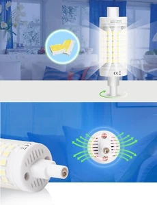 LAMPADA LAMPADINA R7S LUCE 360 GRADI 78mm 118mm CALDA FREDDA 220V 12W 7W - Foto 1 di 5