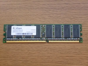 256MB DDR400 (PC3200) CL3 DIMM (either Infineon/ProMOS/Nanya) - Tested - Picture 1 of 3