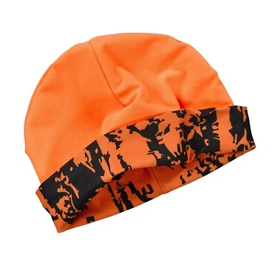 Wendemütze Microfleece Skogen, orange/camo, Jagd, Outdoor, Freizeit - Bild 1 von 2