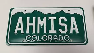EXPIRED COLORADO License Plate AHMISA - Picture 1 of 1