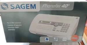 FAX- und Telefongerät, SAGEM Phonefax 40 s, gebraucht, weiß - Bild 1 von 2