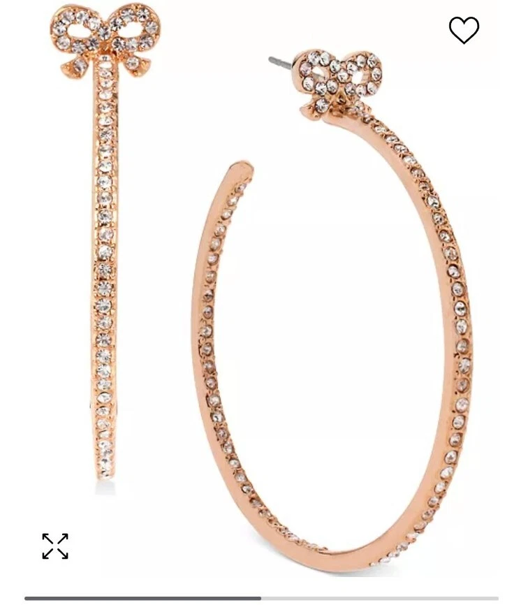 $55 Новый с Ярлыками BETSEY JOHNSON бант обруч серьги-трудно найти - Изображение 1 из 1