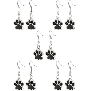 1 Paar Schmuck Hundepfoten-Ohrringe Katzenpfoten-Ohrringe Ohrringe Für Frauen - Bild 1 von 12