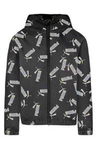 NWT PUMA Kids' Luminous Pack Printed Zip Windbreaker. Size: Small (7). - Picture 1 of 2